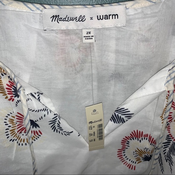 MadewellxWarm TieNeck Mini Dress Honolulu - Picture 9 of 11